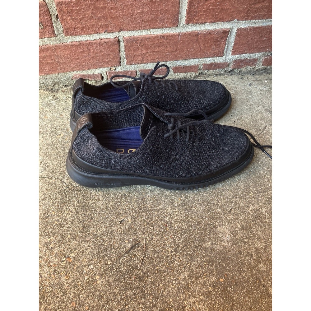 Cole Haan Men's Zerogrand Black Stitchlite Oxford Knit Shoes C28383 Size 7M